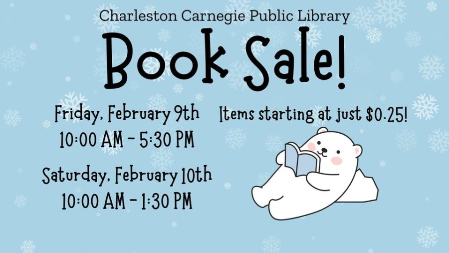 Charleston Carnegie Public Library February Book Sale 