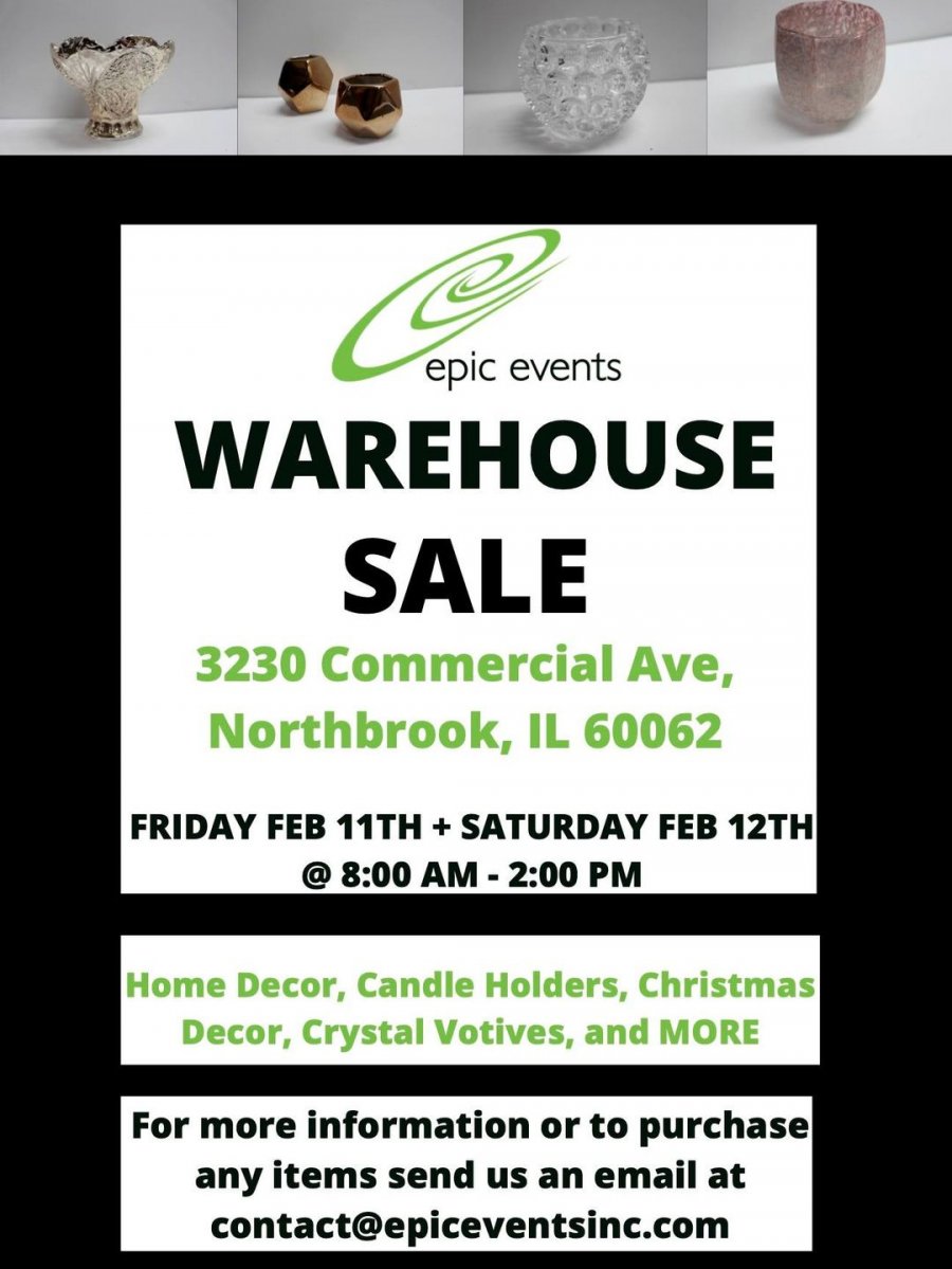 Epic Events Warehouse Sale
