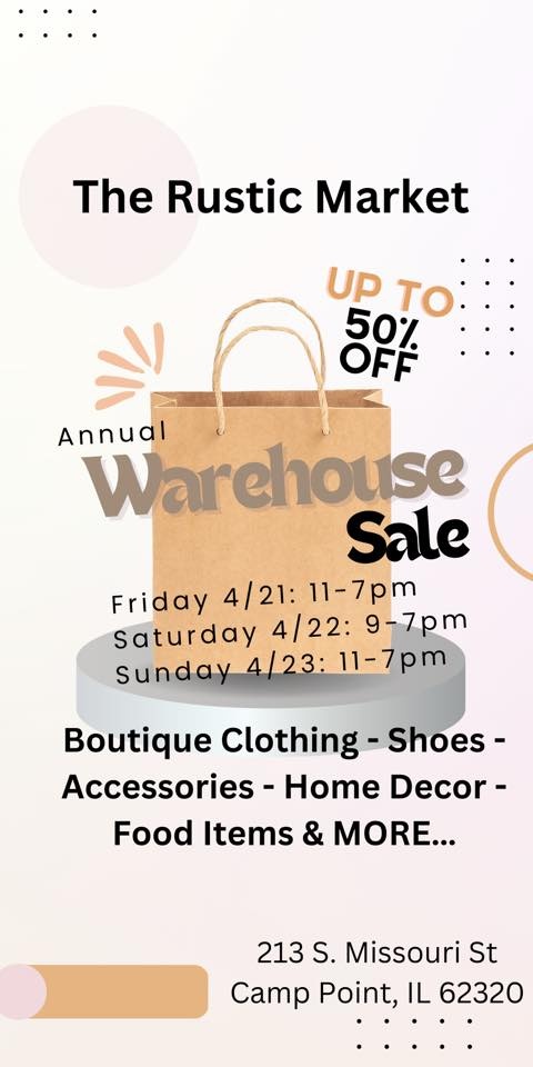 The Rustic Market WAREHOUSE SALE