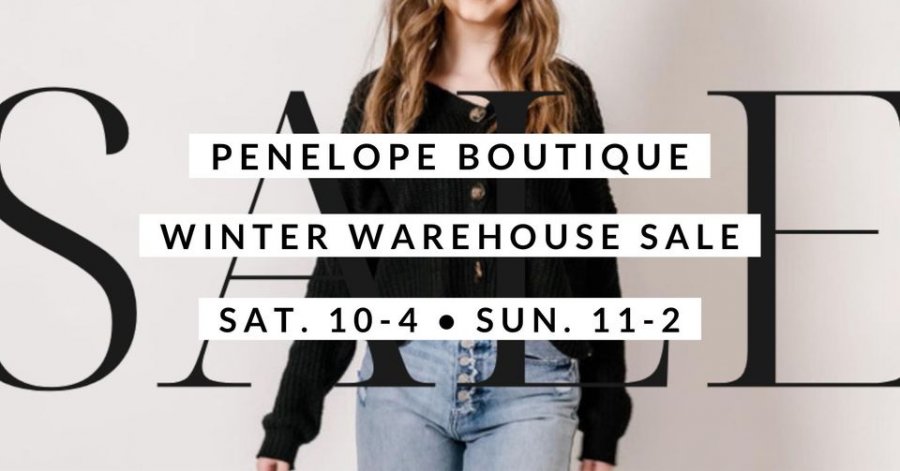 Penelope Boutique Winter Warehouse Sale