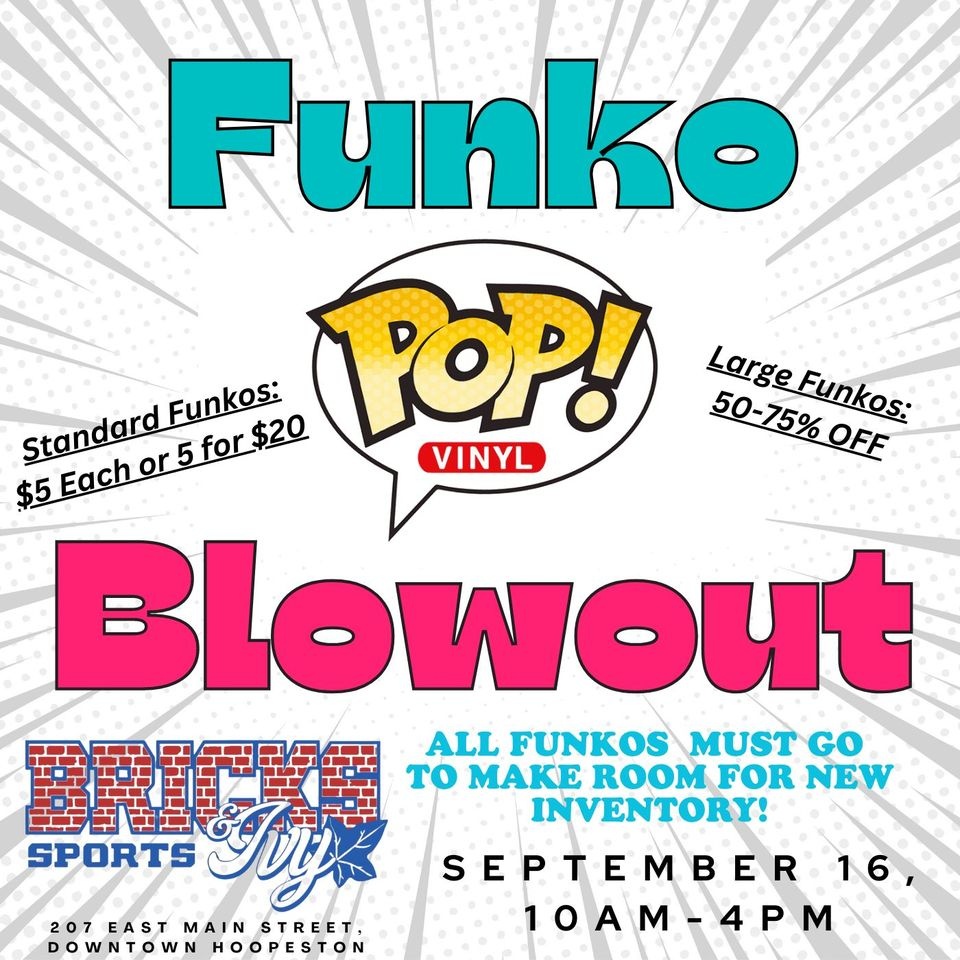 Bricks and Ivy Sports Funko Pop Blowout Sale