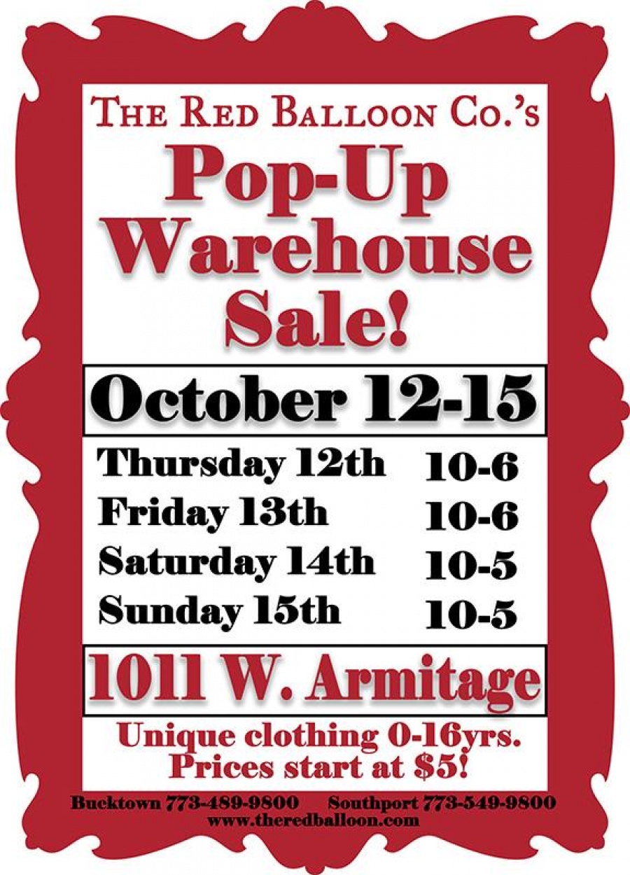 The Red Balloon Co. Warehouse Sale