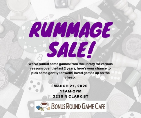 Bonus Round Game Cafe Rummage Sale