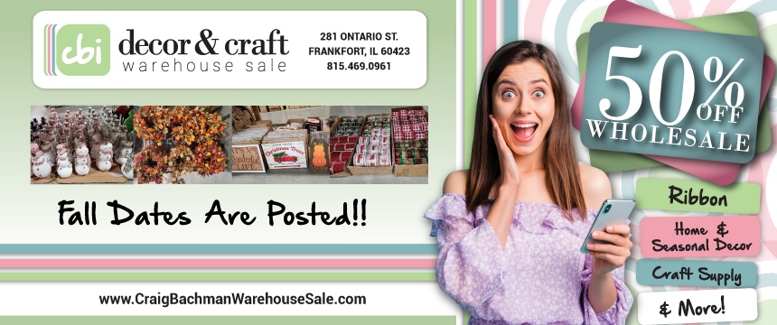 Craig Bachman 2023 Fall Warehouse Sale