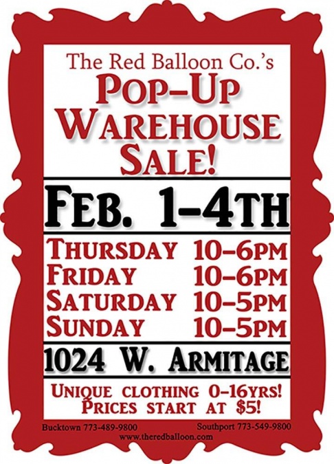 The Red Balloon Co. Warehouse Sale