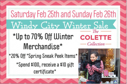 Windy City Winter Sale @ The Colette Collection